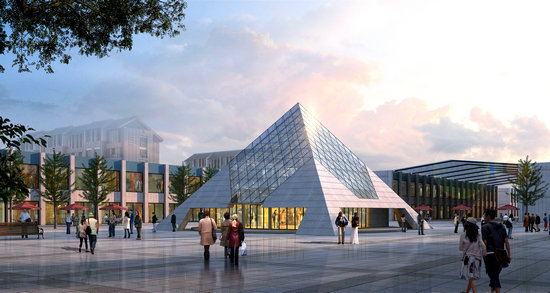 徐汇金字塔网架